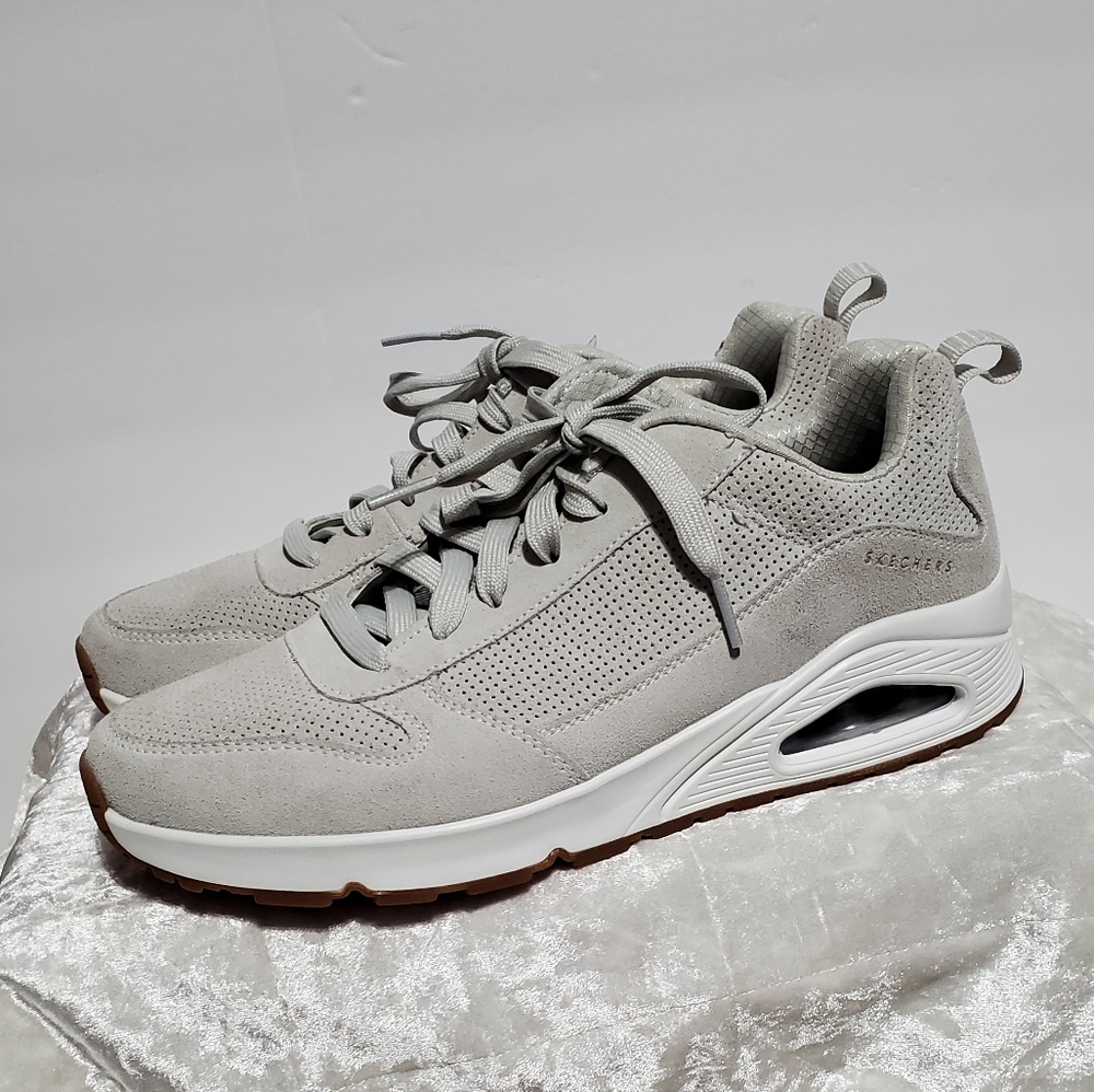 Skechers Mens Uno Gray Street Shoes